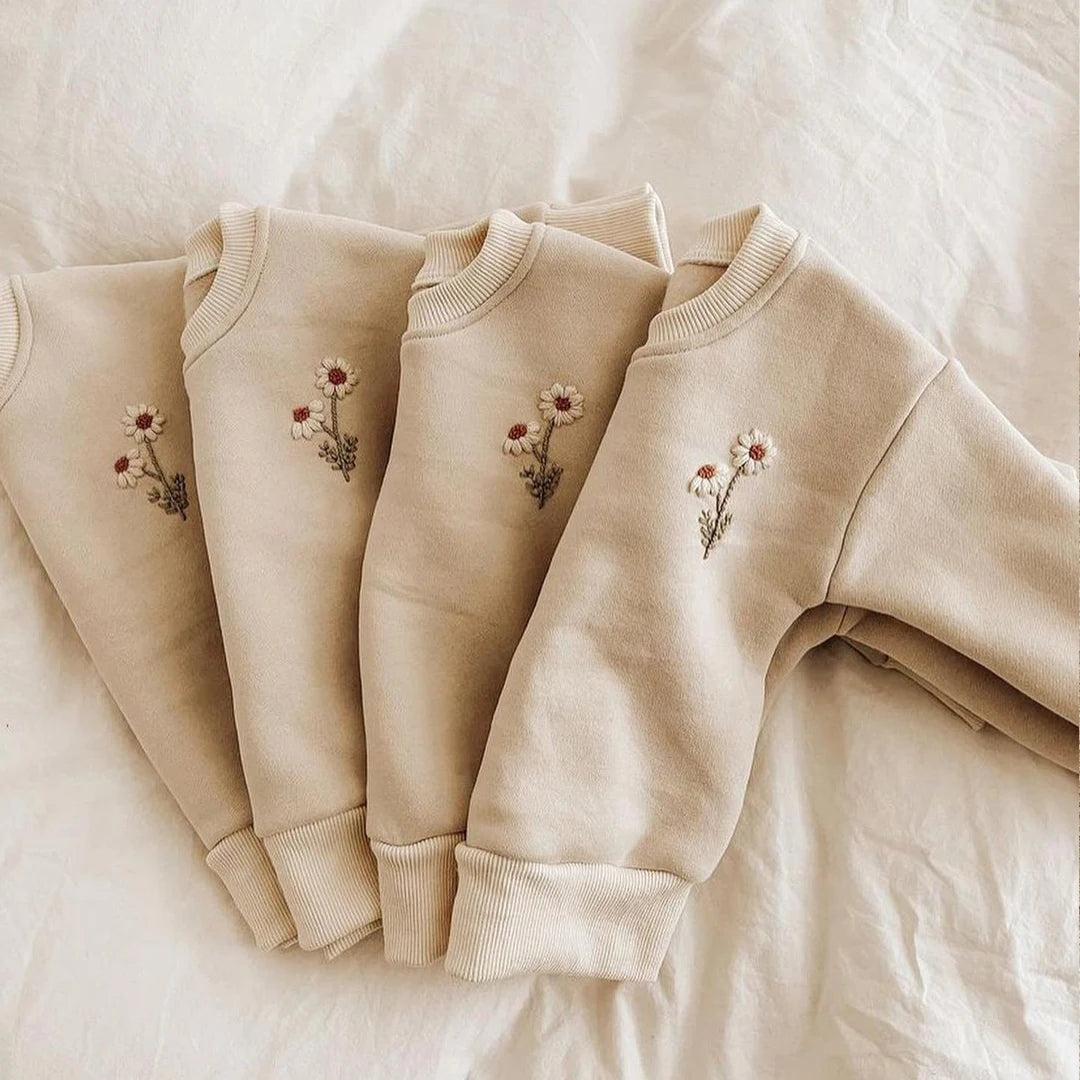 Conjunto de Moletom para Bebê e Meninas, Agasalho para crianças