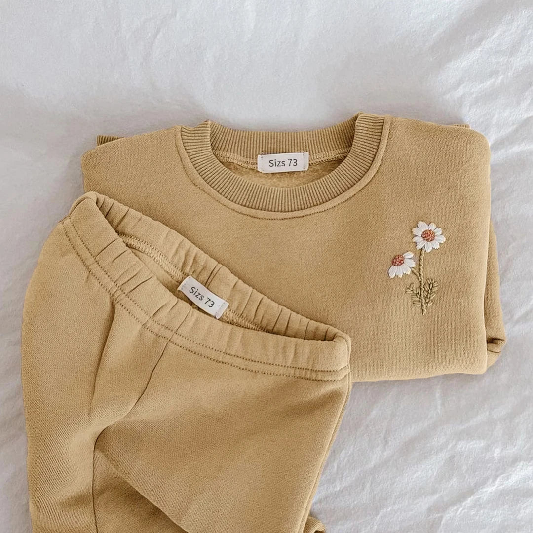 Conjunto de Moletom para Bebê e Meninas, Agasalho para crianças